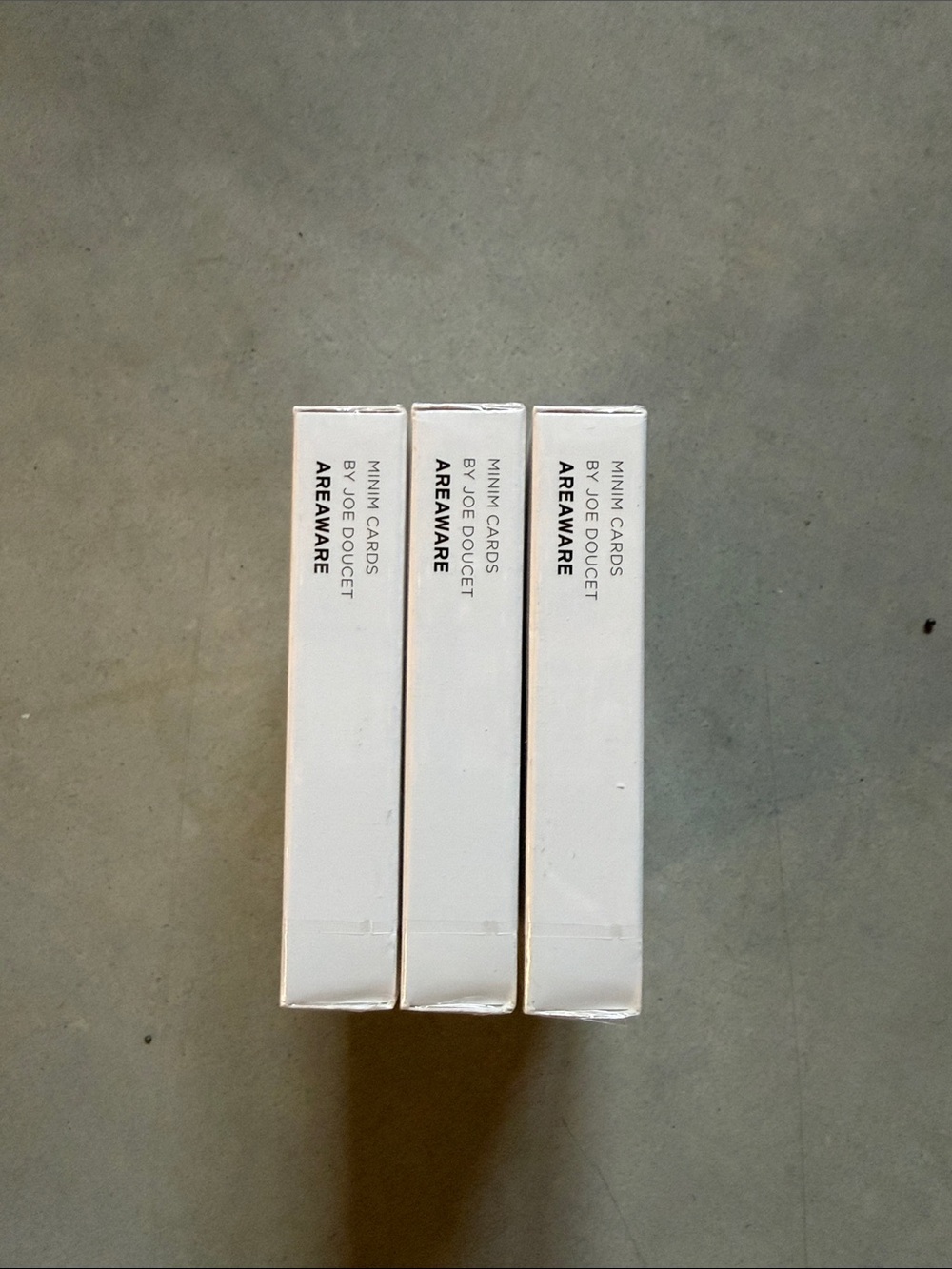 3 Areaware MINIM Playing Card Deck